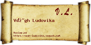 Végh Ludovika névjegykártya